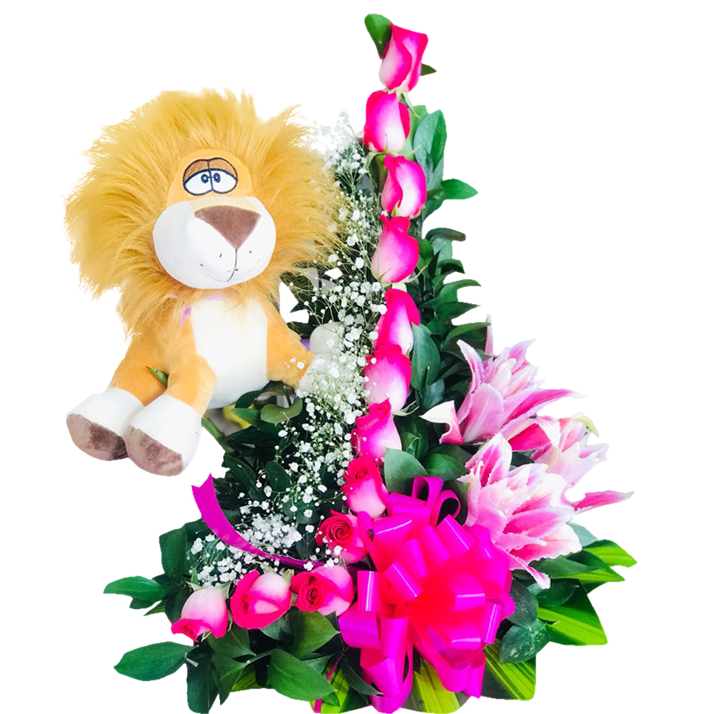 Lion Lineal Rosa