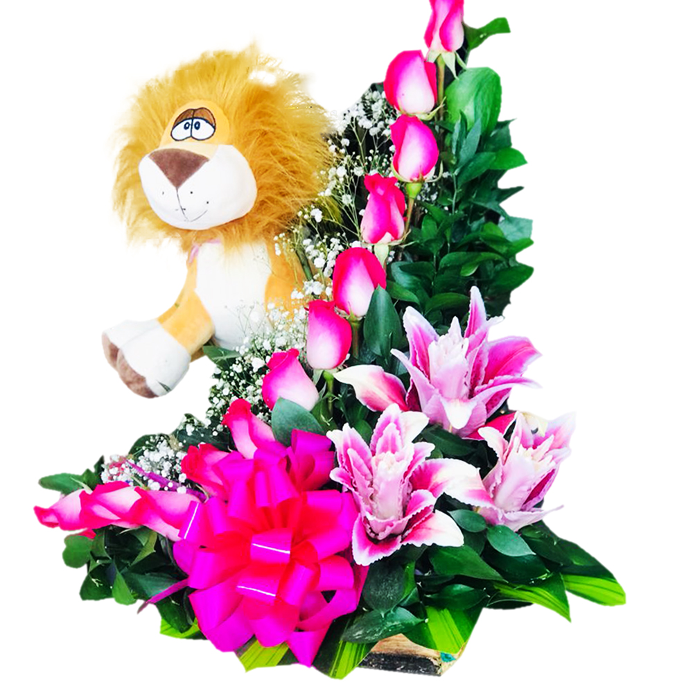 Lion Lineal Rosa